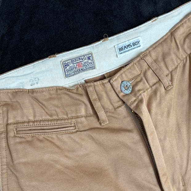 일본빈티지 BEAMS BOY X Buzz Rickson's 치노 팬츠