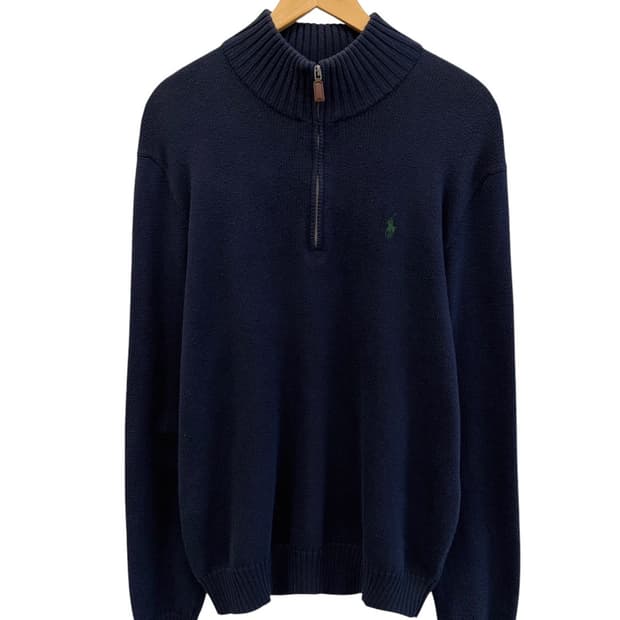 00s 폴로 반집업 니트 네이비 (M/100~105)