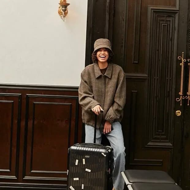 브라운야드 해리스트위드 블루종 3사이즈 브라운