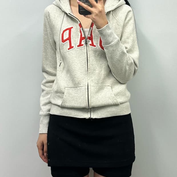 Gap 갭 오트밀 후드집업