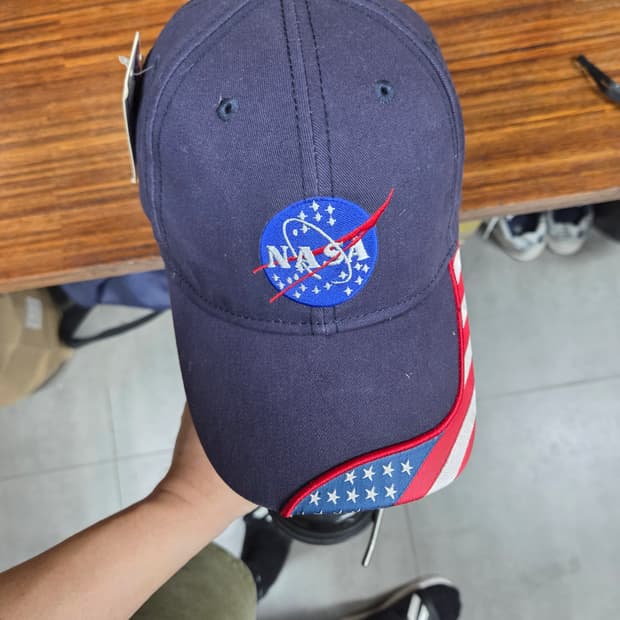 나사 빈티지 성조기 볼캡 모자 프리 