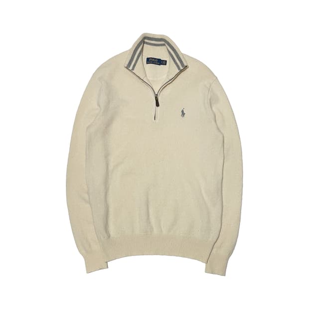 폴로 랄프로렌 캐시미어 하프집업 니트