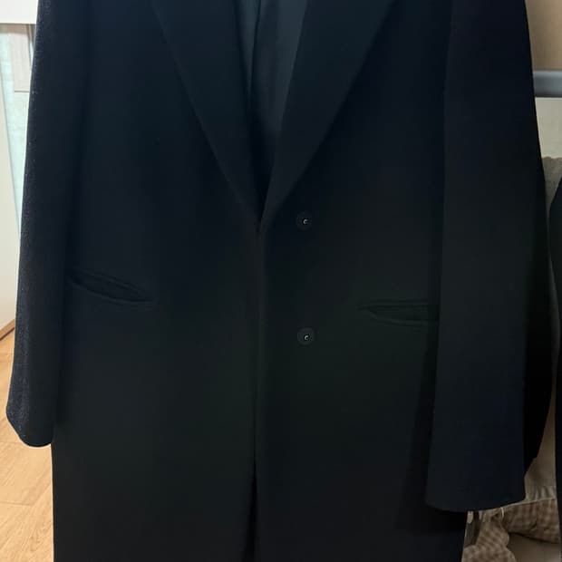 무신사 스탠다드 블랙 롱코트 L