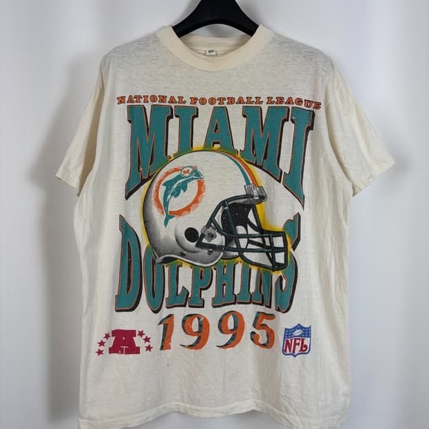 712) 90s NFL 마이애미 돌핀스 빈티지 반팔티셔츠