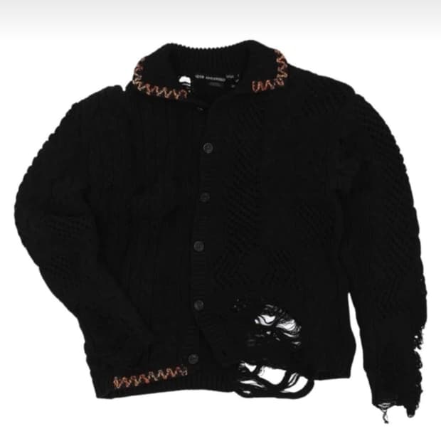 앤더슨벨 소바쥬 코튼 가디건 새거