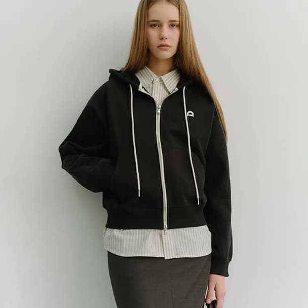 던스트 후드집업 블랙