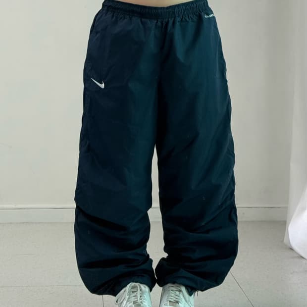 나이키 네이비 나일론 트랙팬츠