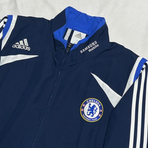 105 아디다스 첼시 삼성 블루 파이핑 네이비 트랙 자켓
