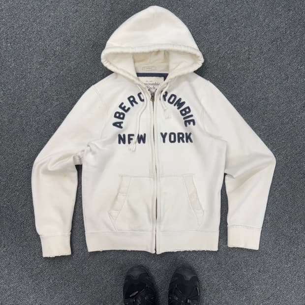 아베크롬비 빈티지 y2k 데미지 후드집업(오염)