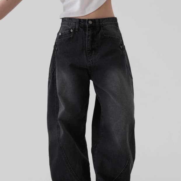 어텀 로우 커브드 데님