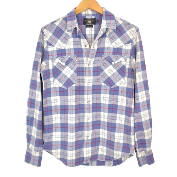 RRL 더블알엘 웨스턴 플레이드 플란넬 셔츠