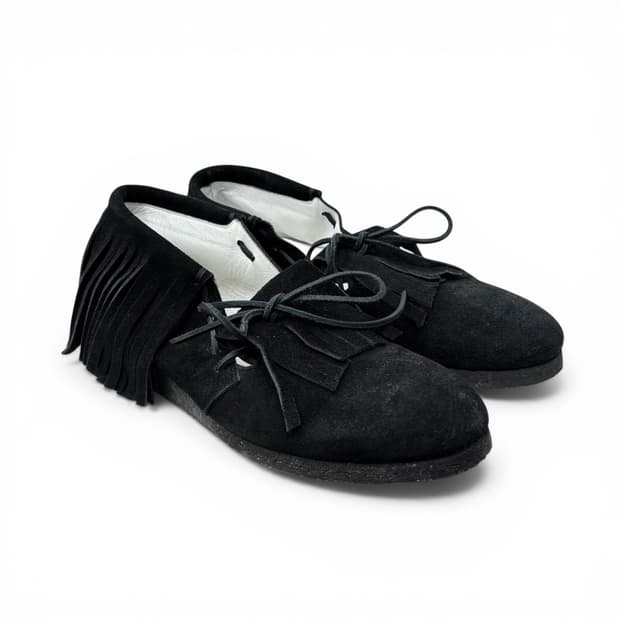 파세타즘 스웨이드 프린지 슈즈