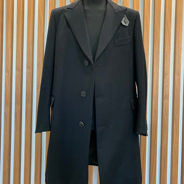 HERMES 에르메스 싱글코트(울/디테일-레더)46 사이즈-해외발송