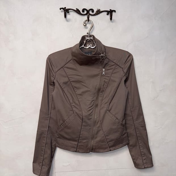 Armani Exchange high neck biker jacket