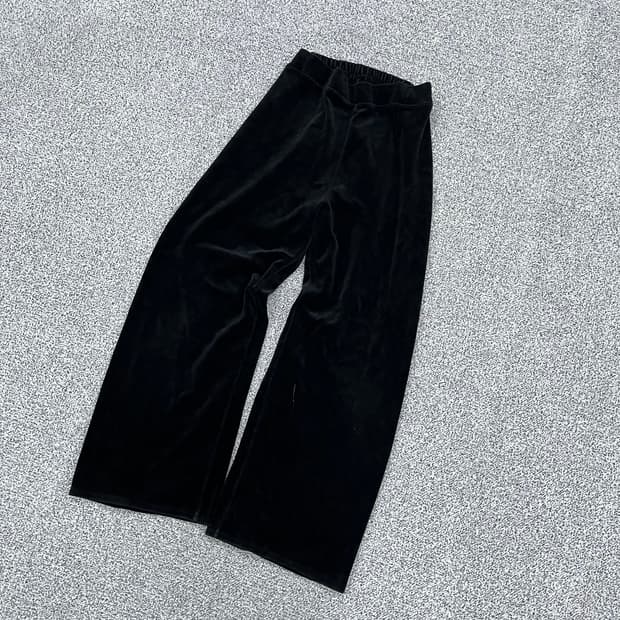 실측확인 빈티지 여성 벨벳 바지 0327M