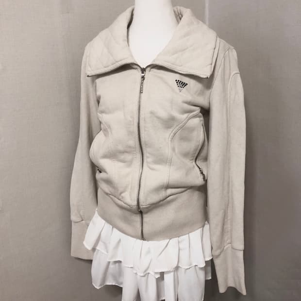 게스 2010년도 아이보리 집업 M