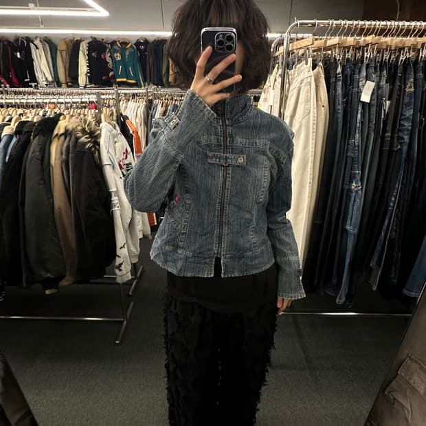 2XL)FUBU 빈티지 중청 데님자켓