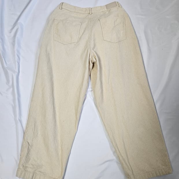 시스템옴므 SYSTEM 한섬 가죽패치 코듀로이 와이드팬츠 슬랙스34