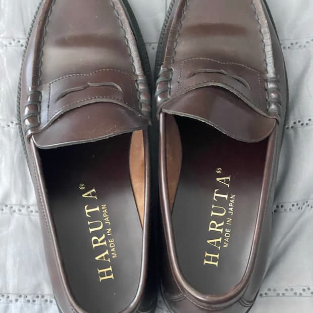 하루타 로퍼 팝니다(버건디 색상)(255~260)