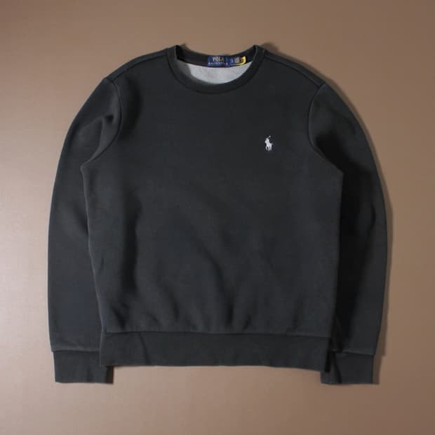 Polo 폴로 랄프로렌 신형 블랙 기모 맨투맨 