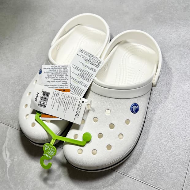 (265mm) 택제품 / 크록스 클로그 화이트 M8/W10