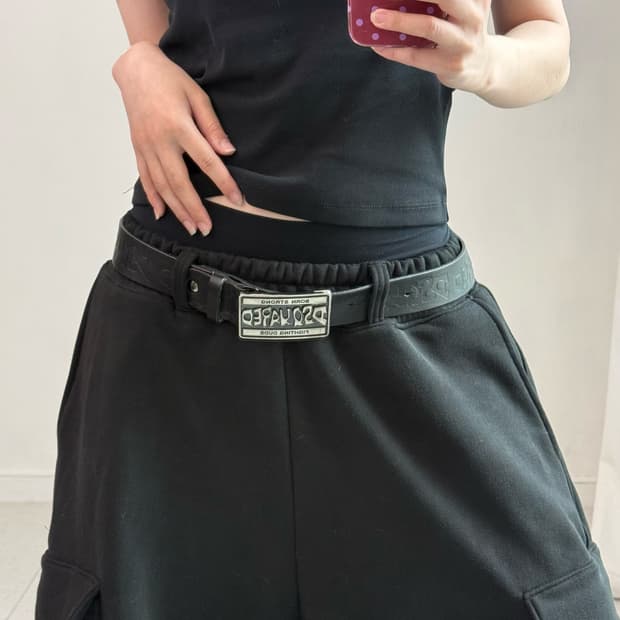디스퀘어드 블랙 벨트