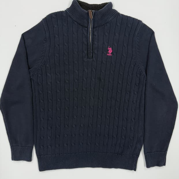 USPA 네이비 하프집업