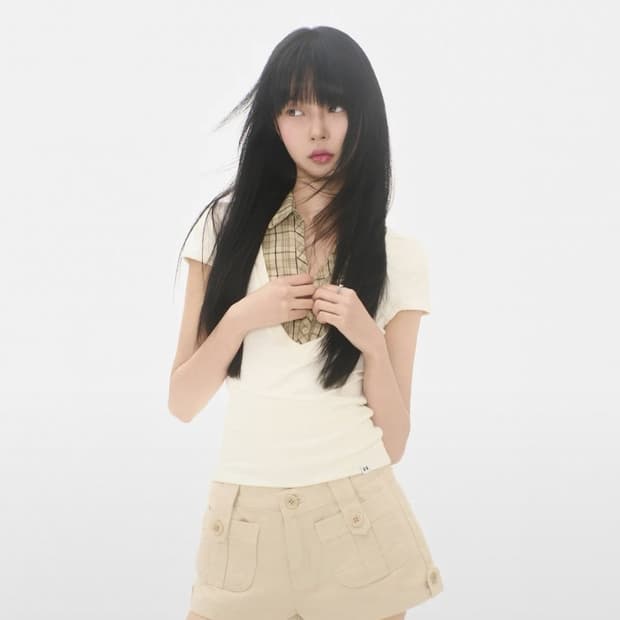 LAYERED COLLAR T LEMON BUTTER