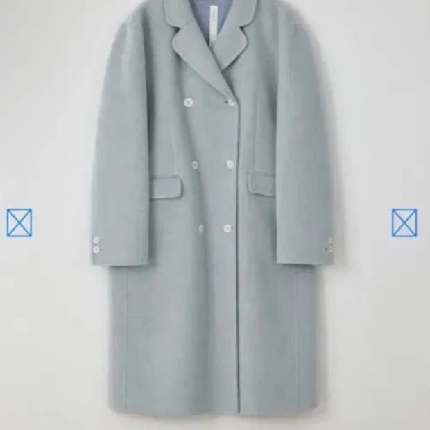 타낫 Duvet long coat (soft blue)