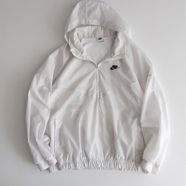 나이키 화이트 아노락 후드자켓 XL