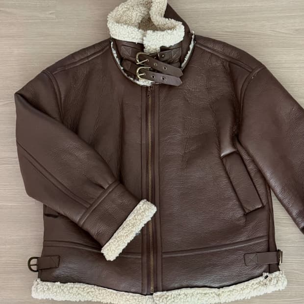 보세 브라운 무스탕 자켓