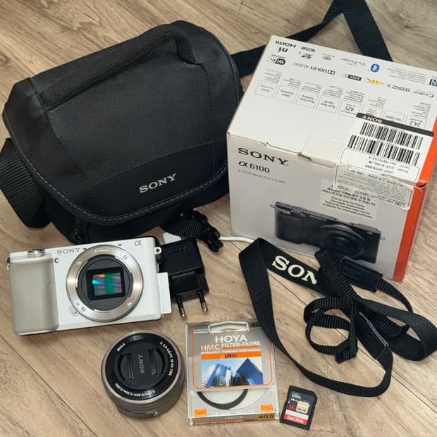 소니 a6100 화이트