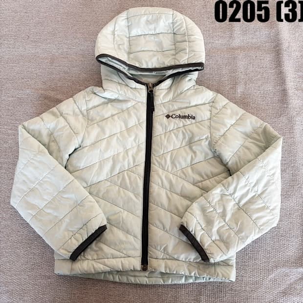 [XXS] 컬럼비아 키즈 퀼팅 후드 패딩 점퍼 0205(3)