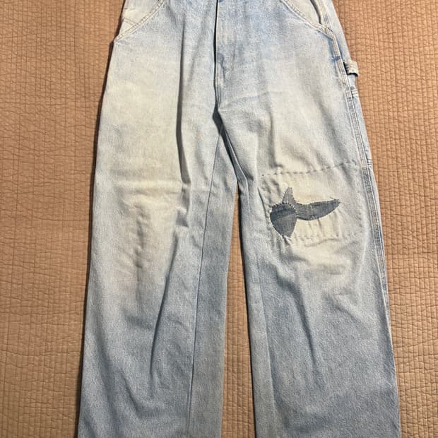 칼하트 데님 싱글니 카펜터 리페어드 30