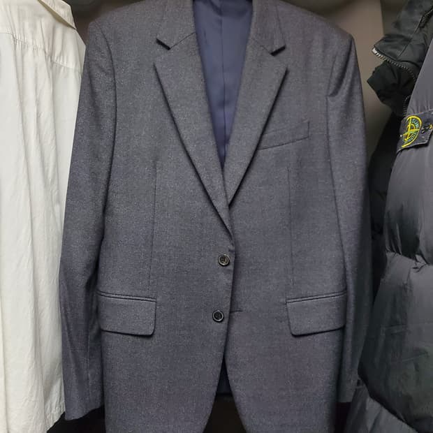 송지오 투버튼 패턴 자켓