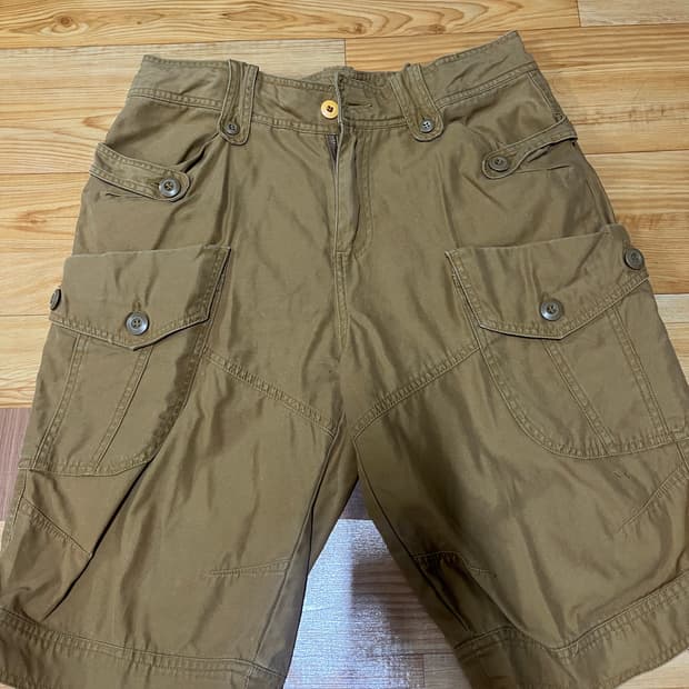 베이지 카고 팬츠