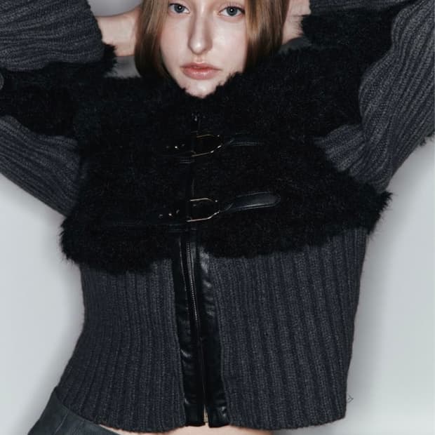 KNIT  MIX MUSTANG (BLACK)