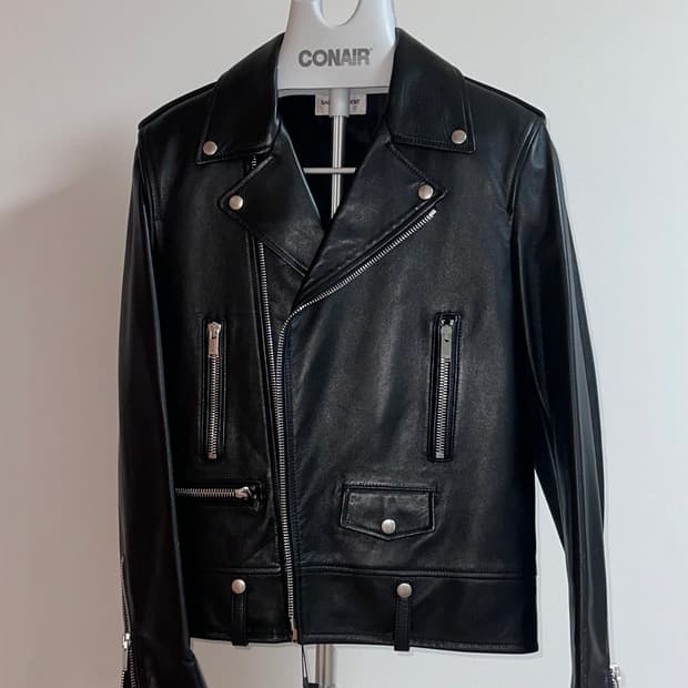 (46) L01 생로랑 484284 Y5YA2 1000 라이더 레더 자켓