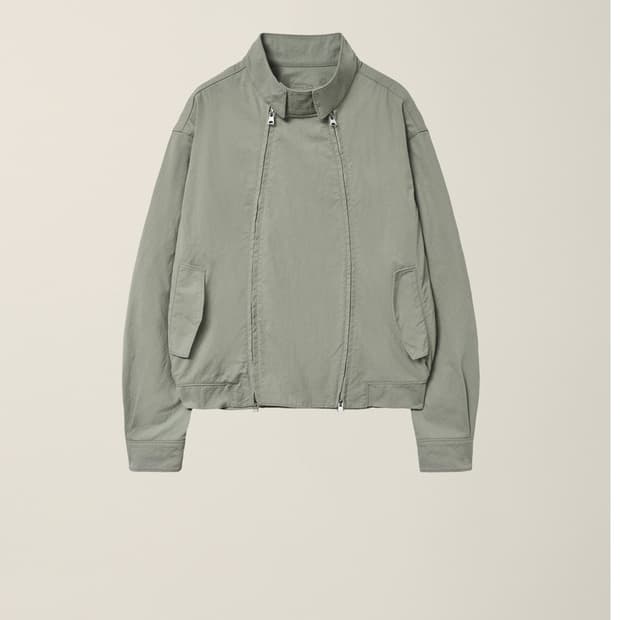 Double zip harrington jacket greyish gre