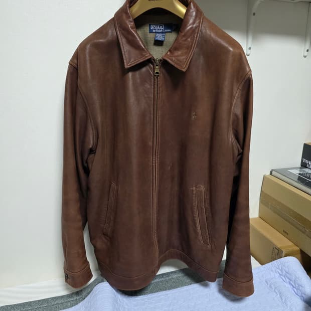 폴로랄프로렌 가죽자켓 L사이즈 옴니피플트렌디