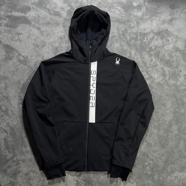 스파이더 블랙 후드집업