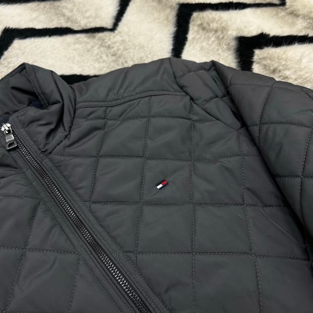 [S]타미힐피거 클래식 퀄팅 자켓/그레이