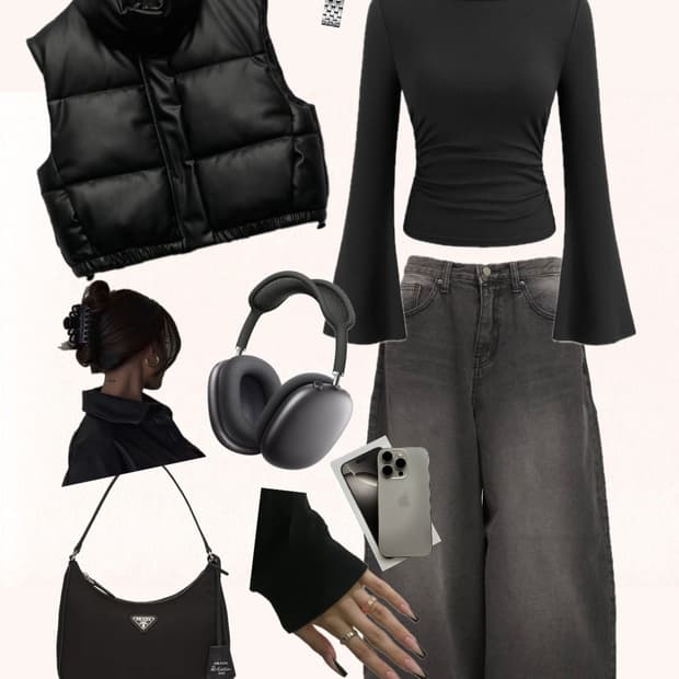 자라 레더 조끼 크롭 패딩🕶️