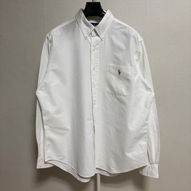 폴로 랄프로렌 클래식핏 포켓 옥스포드 셔츠 / 화이트, L
