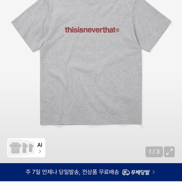 디스이즈네버댓 heather grey 