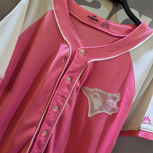 Majestic 마제스틱 핑크 베이스볼져지