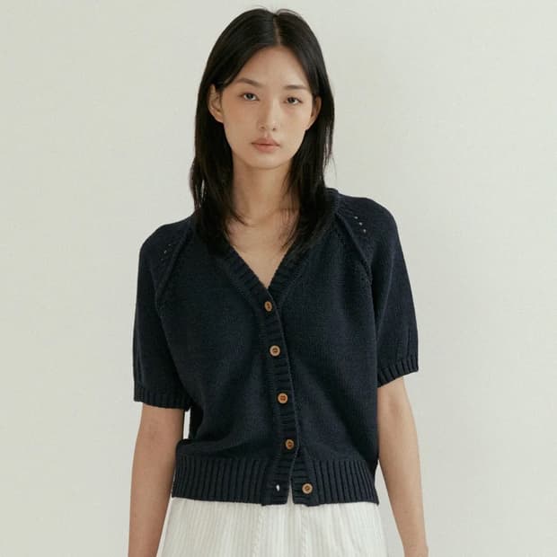 링서울 반팔 니트 가디건