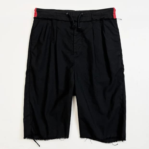 메종마르지엘라 Drawstring Wool Shorts PN4172