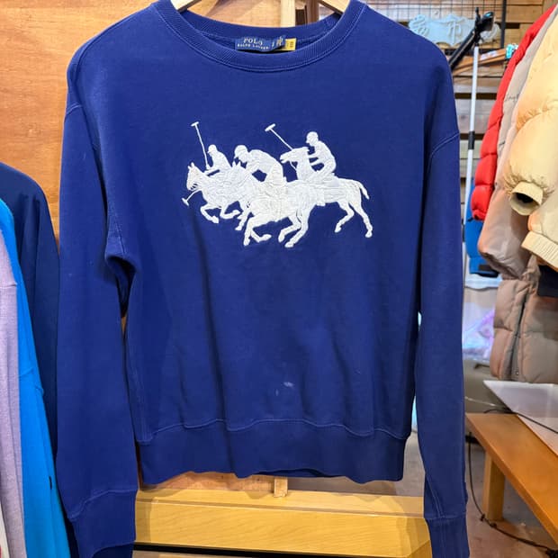 폴로 랄프로렌 네이비 빅로고 맨투맨