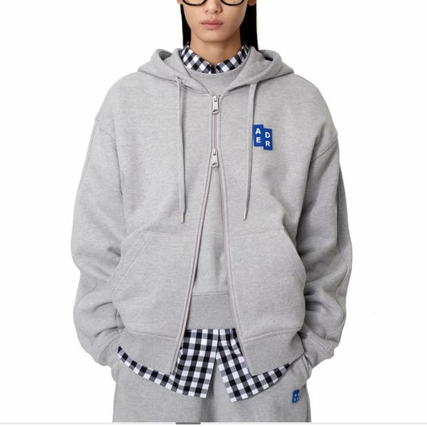 아더에러 시그니피컨트 TRS/BL 태그 후드집업 XS 02 그레이